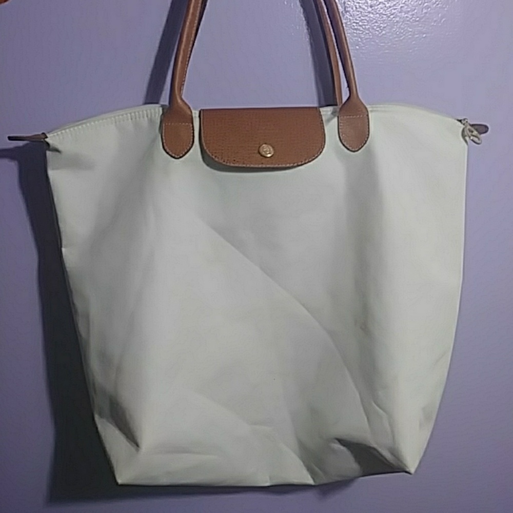 Large White LONGCHAM bag